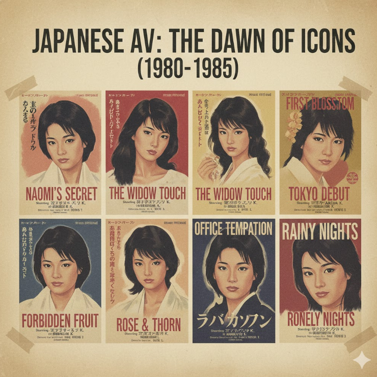 1980년대 일본AV 초기 포스터