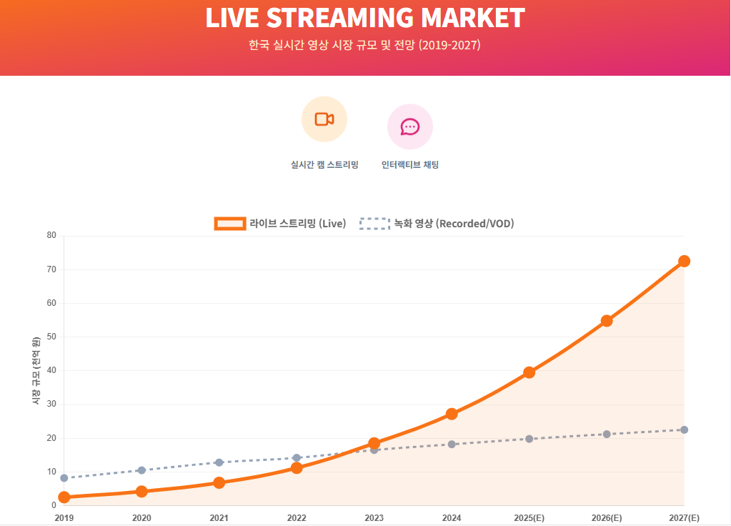 실시간 영상 시장 성장