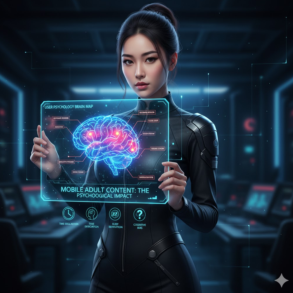 사회적 부작용 및 경고: 'Hidden Costs' 이미지는 과도한 소비가 초래하는 수면 부족, 생산성 저하 및 30%에 달하는 악성코드 위험과 40%의 중독 가능성을 경고하며 균형 잡힌 시청의 중요성을 강조합니다.