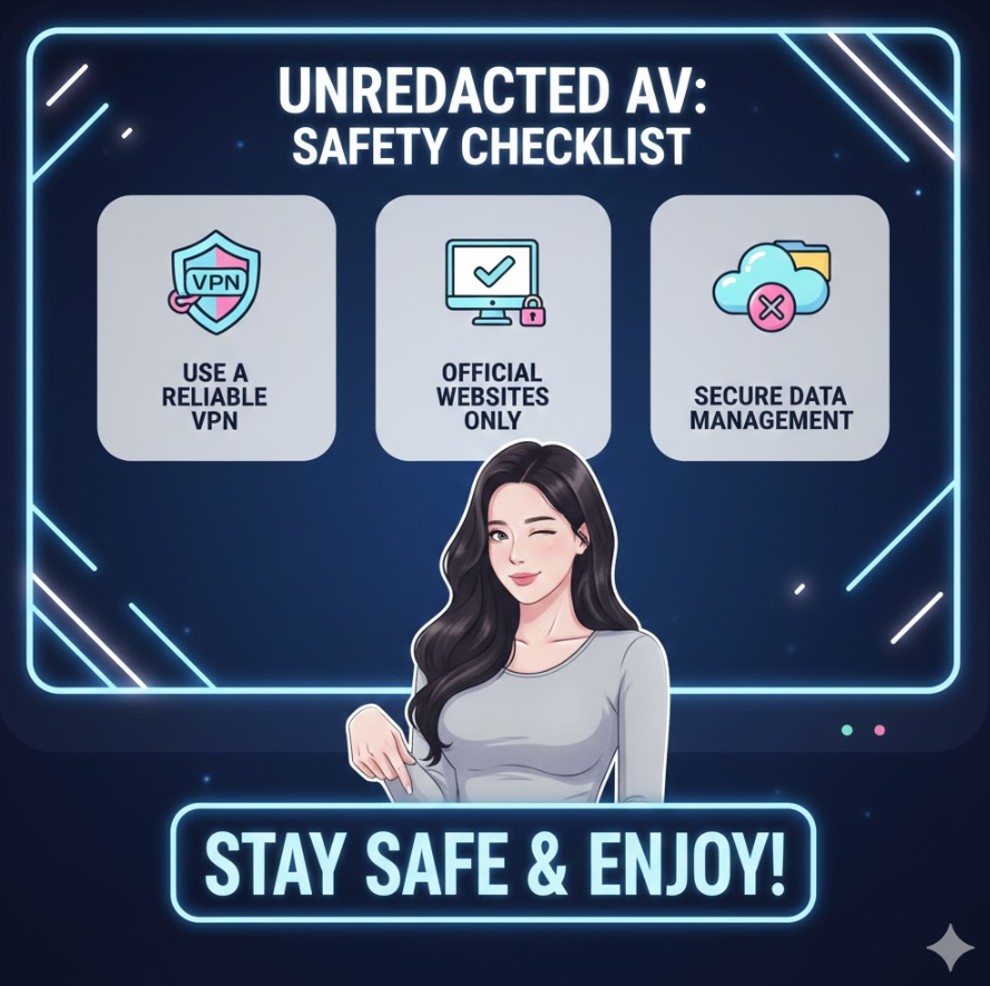 무삭제AV 안전 시청 체크리스트 인포그래픽