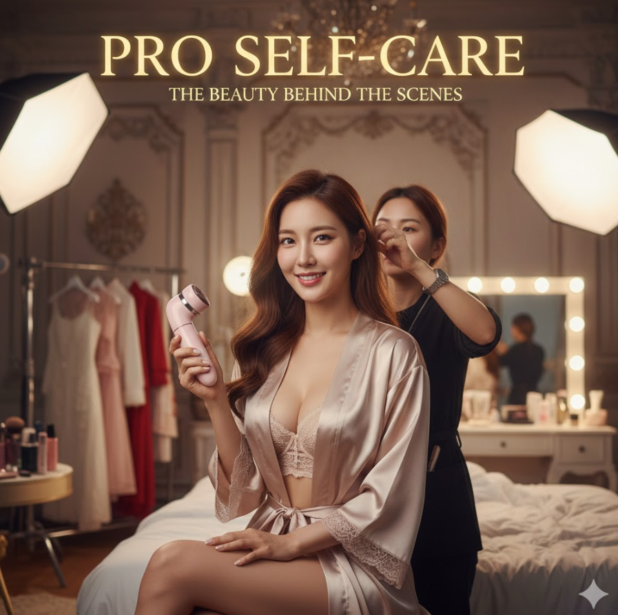 일본AV배우 자기관리 비하인드 이미지