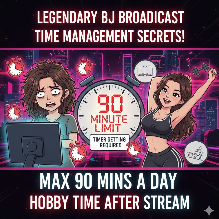 편안한 방 안에서 노트북으로 BJ 방송 보는 모습