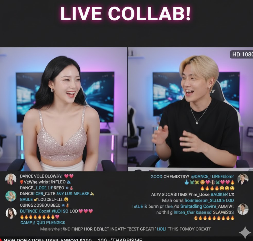 비제이들 합방모습