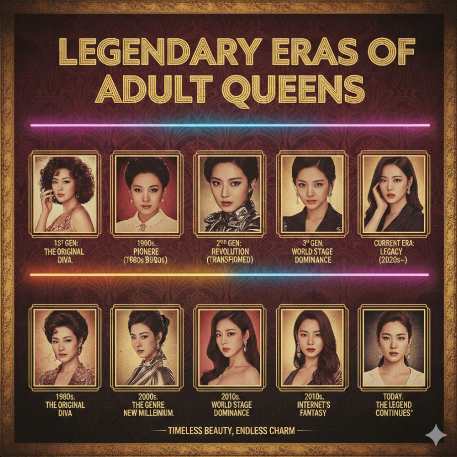 역대급 레전드 AV 배우 시대별 대표 배우 포스터 모음 콜라주로