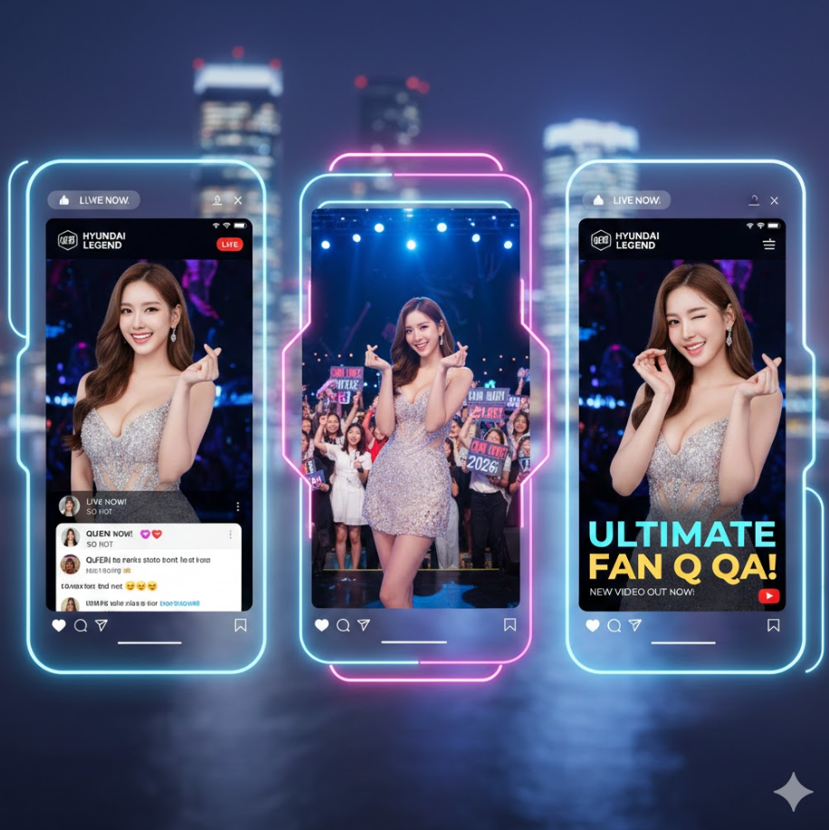 유튜브 영상 썸네일이 함께 배치되어 있고 밝고 긍정적인 현대적인 디자인입니다